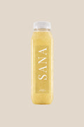 Bottle of EL DORADO Juice, organic cold-pressed orange, pineapple and apple juice by SANA Wellness Bar, Orlando